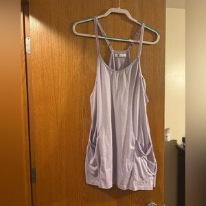Lavender Strappy Casual Dress